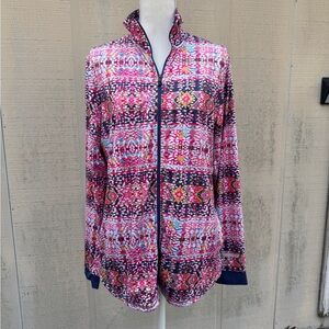 Cuddl Duds Pink and Black Performance Jacket